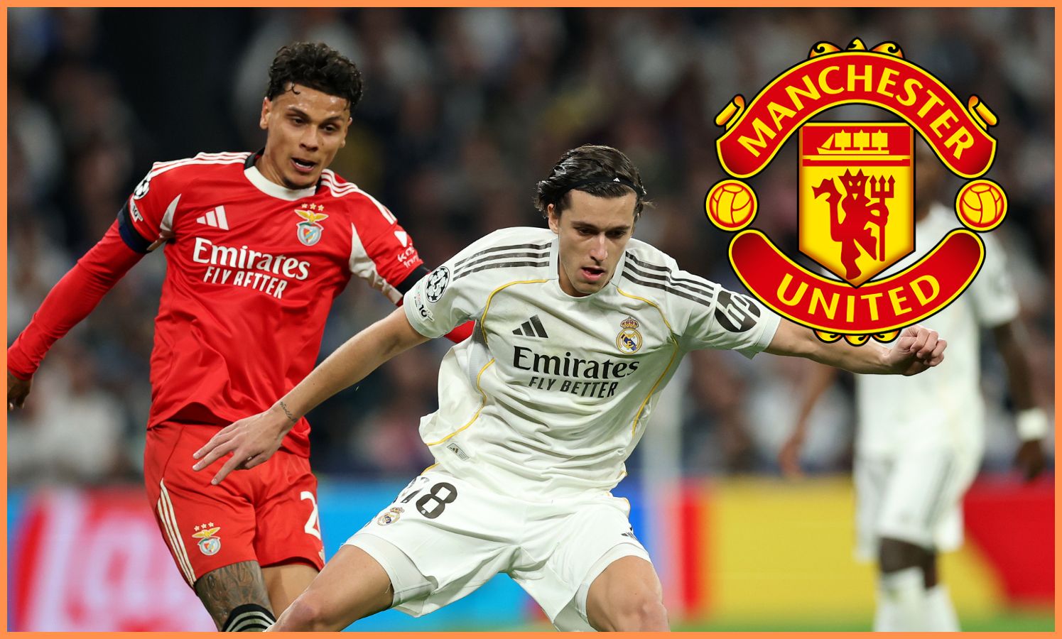 Richard Rios in action for Benfica against Real Madrid
