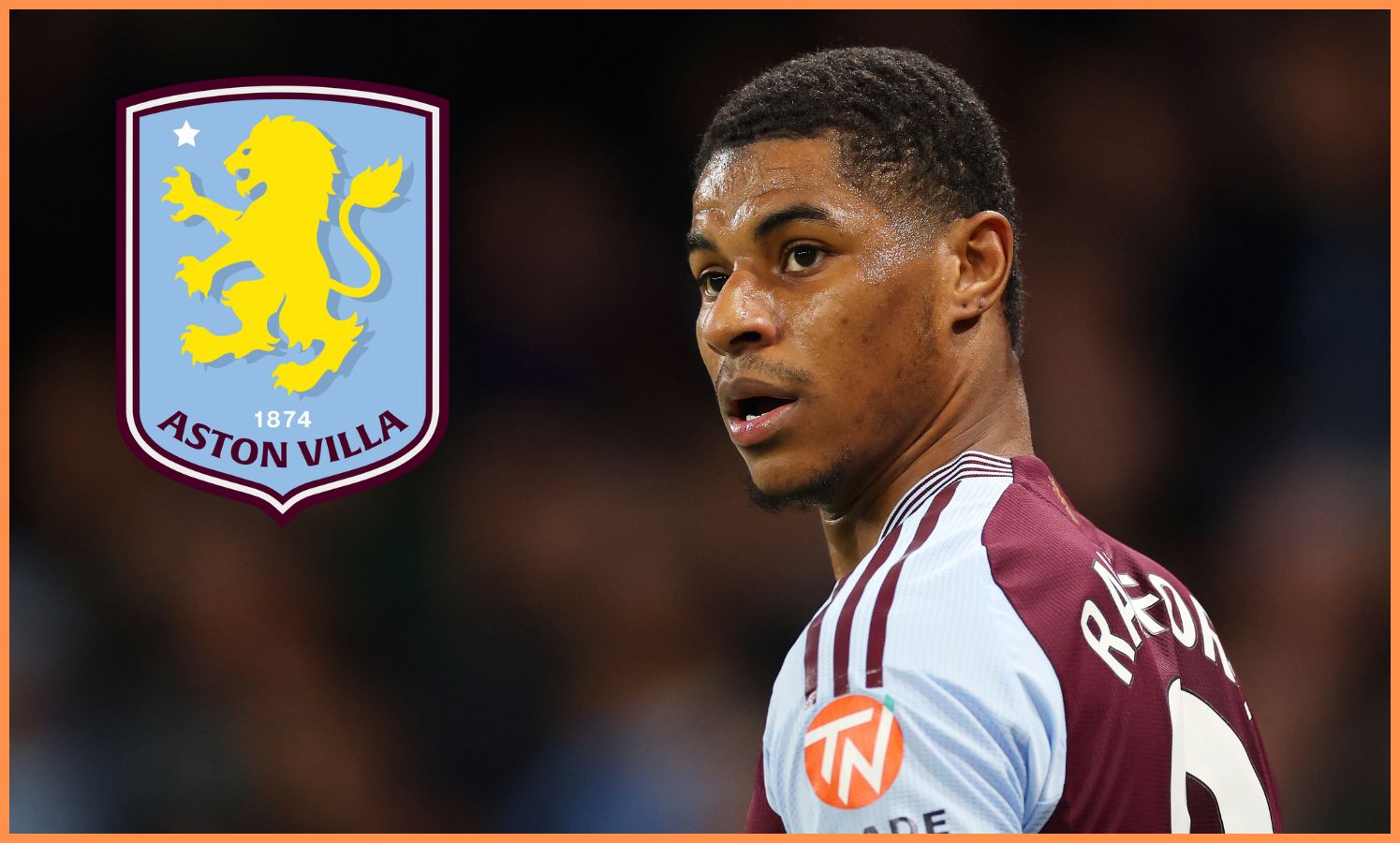 Marcus Rashford during his time at Aston Villa