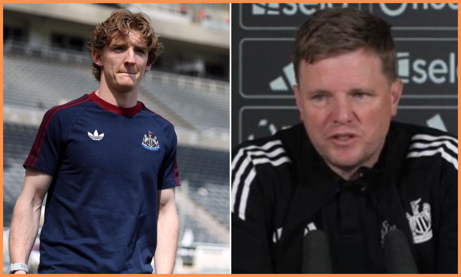 Anthony Gordon and Eddie Howe