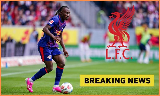 Yan Diomande in action for RB Leipzig