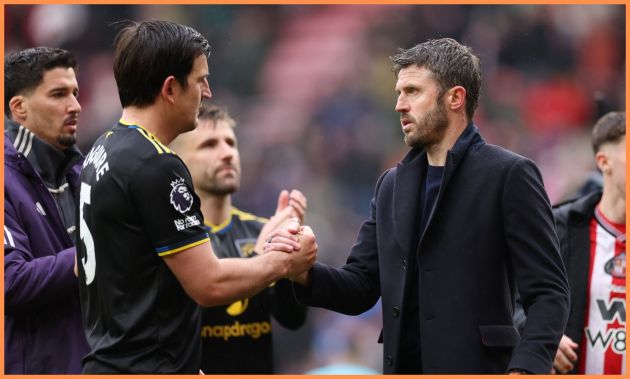 Harry Maguire and Michael Carrick