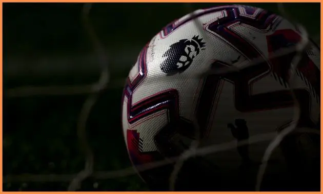 Premier League football close-up