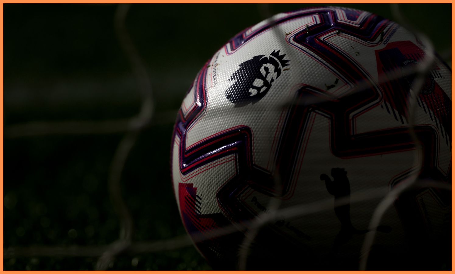 Premier League football close-up