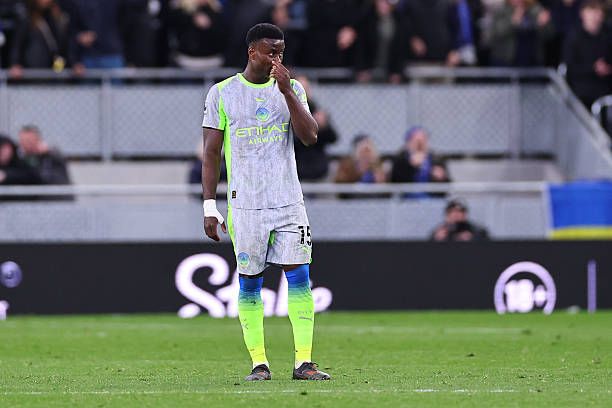 Marc Guehi after gifting the goal