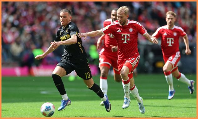 Said El Mala in action for FC Koln against Bayern Munich
