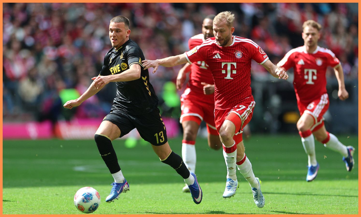 Said El Mala in action for FC Koln against Bayern Munich