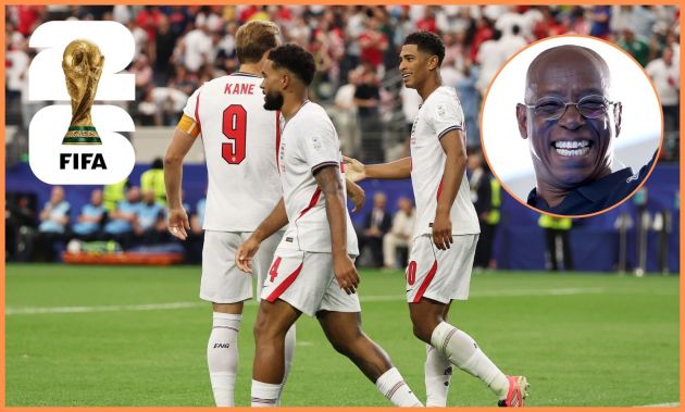 England players and Ian Wright