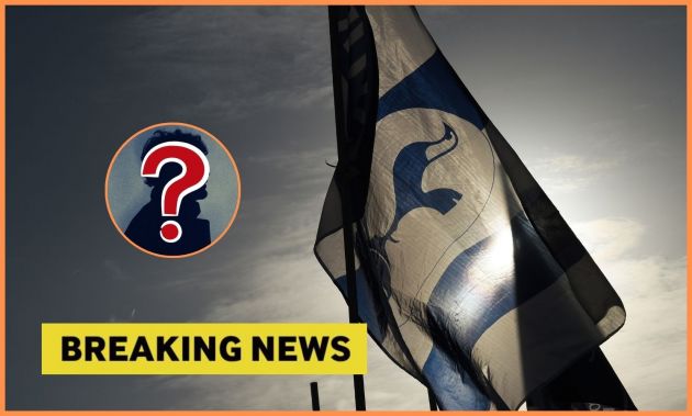 Tottenham flag and breaking news banner