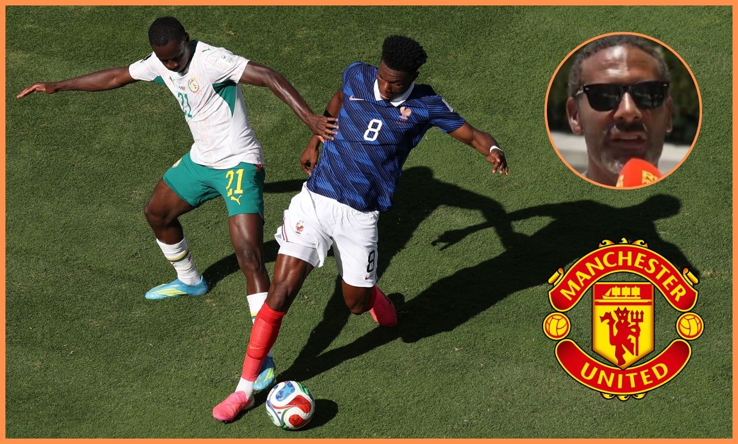 Aurelien Tchouameni in action for France at the World Cup