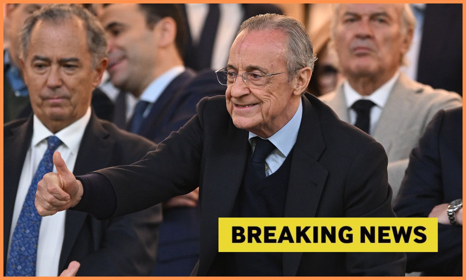 Real Madrid president Florentino Perez
