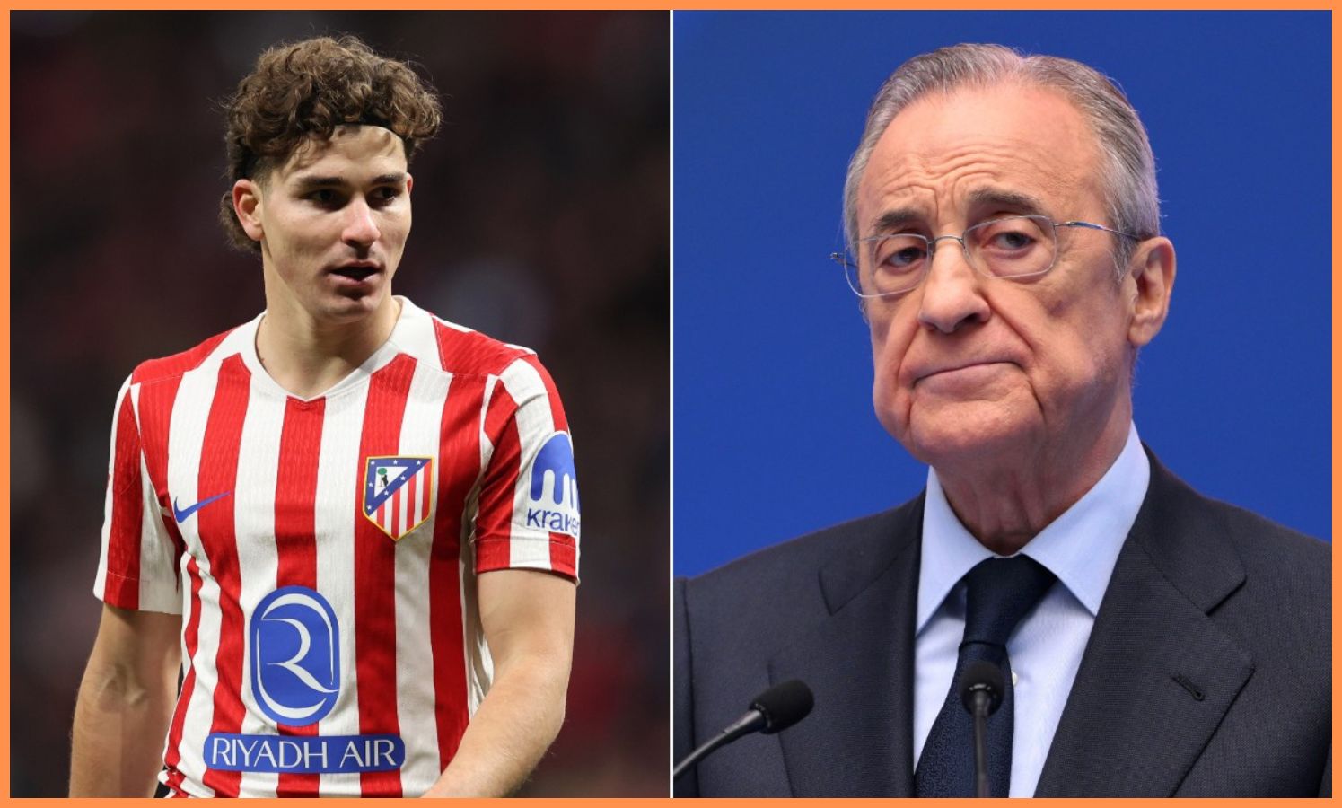 Julian Alvarez and Florentino Perez