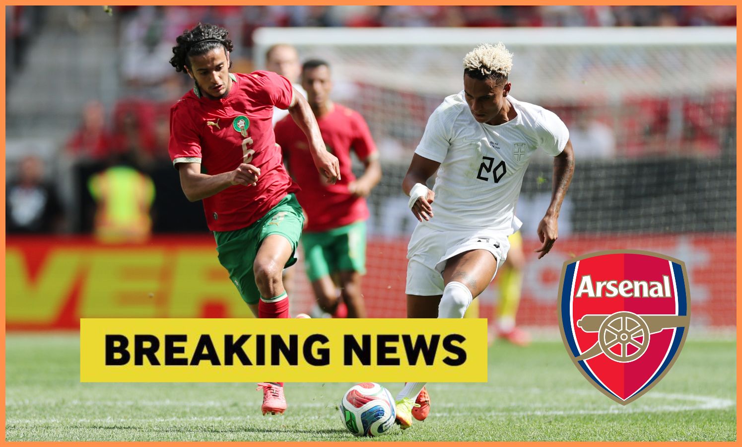 Ayyoub Bouaddi in action for Morocco
