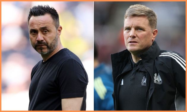 Roberto De Zerbi and Eddie Howe