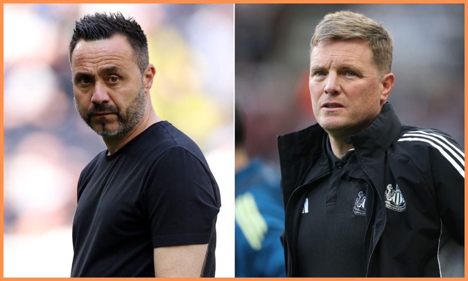 Roberto De Zerbi and Eddie Howe