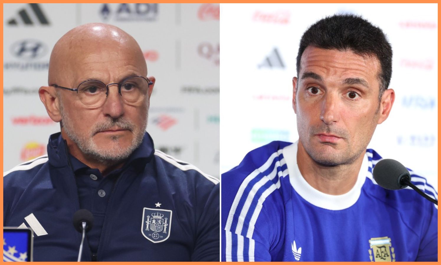 Luis de la Fuente and Lionel Scaloni