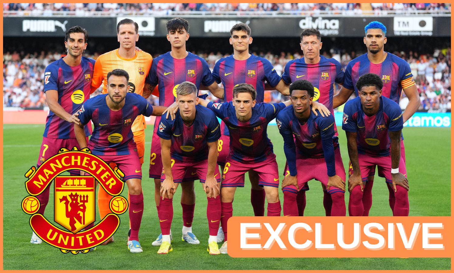 Alejandro Balde lining up with Barcelona