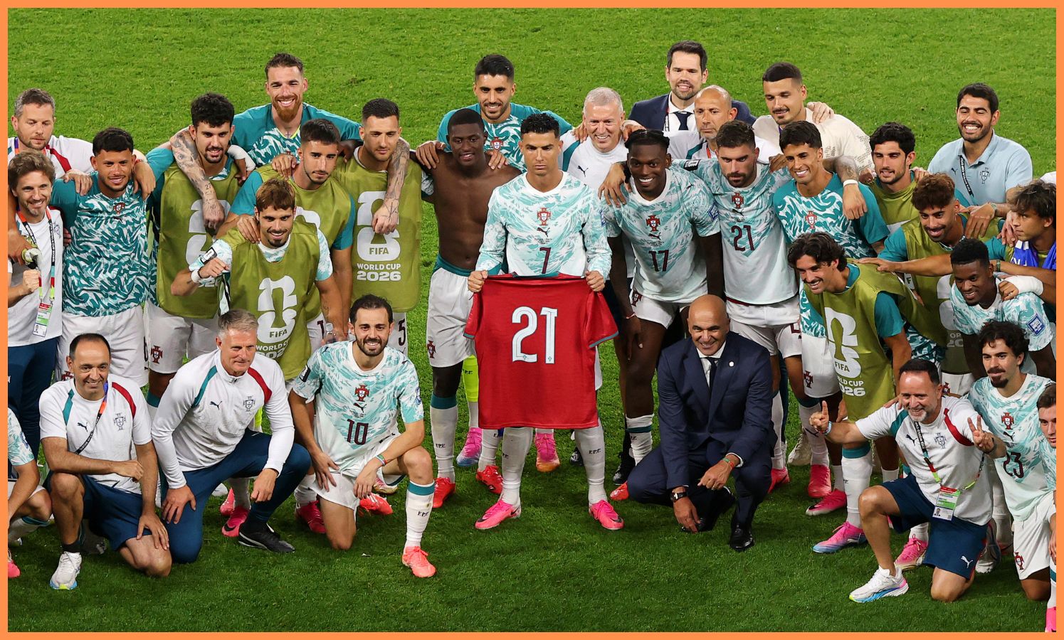 Cristiano Ronaldo and Portugal players pay tribute to Diogo Jota
