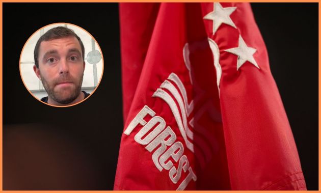 Nottingham Forest flag and Fabrizio Romano
