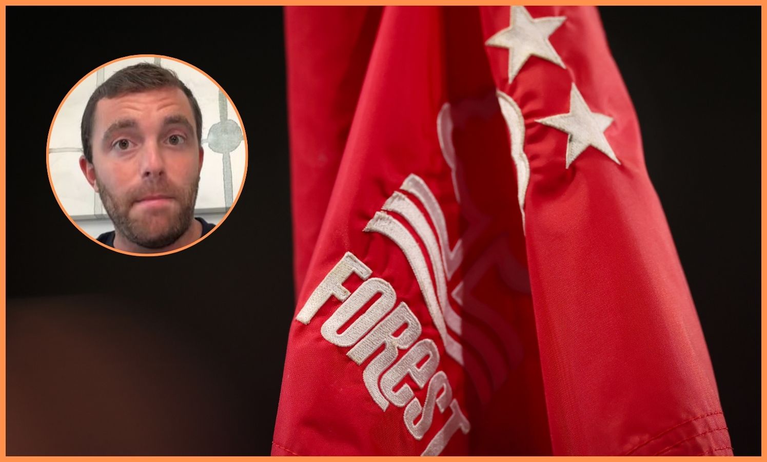 Nottingham Forest flag and Fabrizio Romano