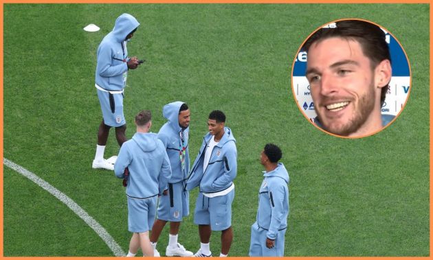 England players and Declan Rice