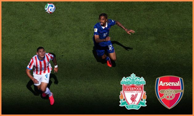 Bradley Barcola in action for France against Paraguay