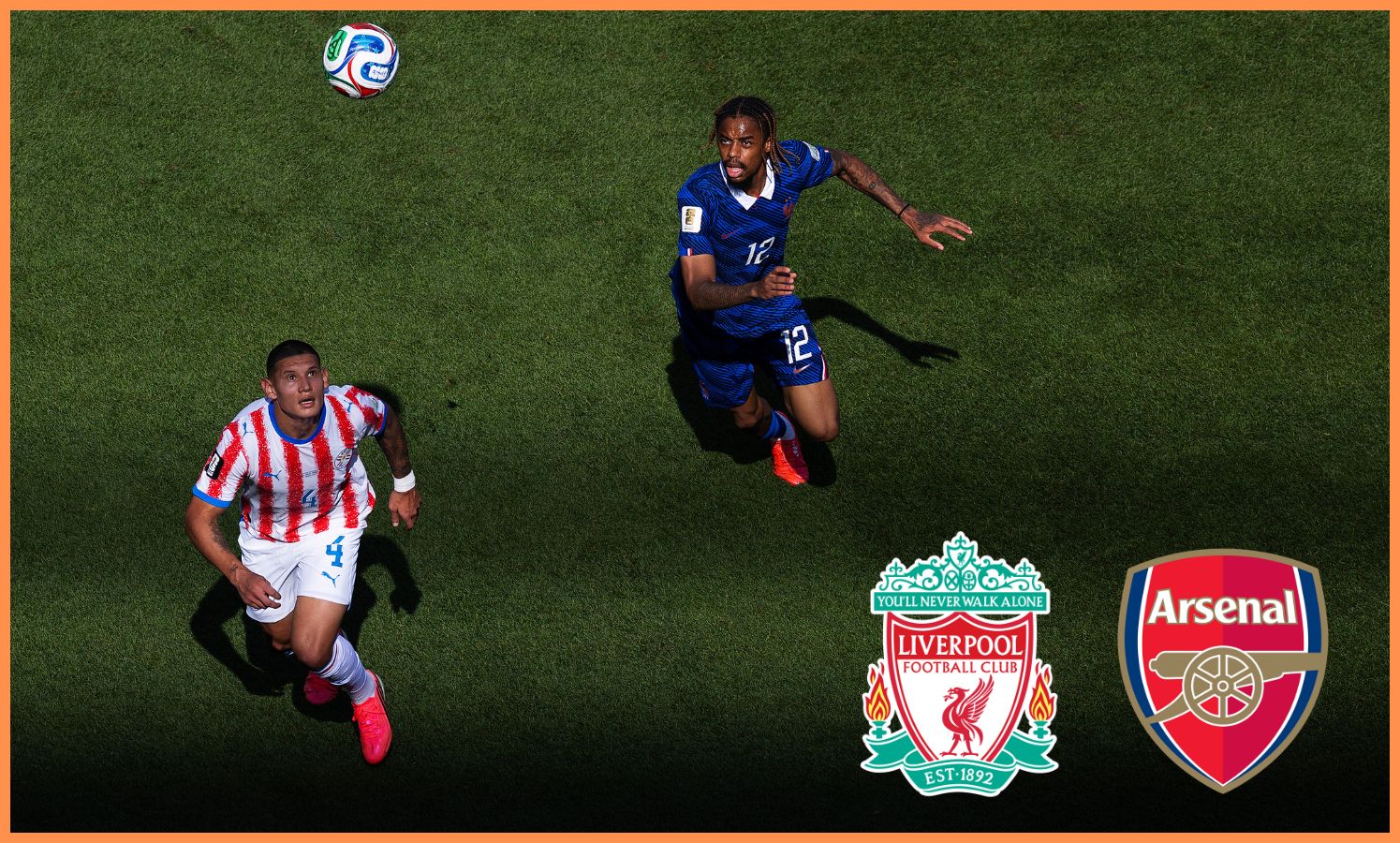 Bradley Barcola in action for France against Paraguay