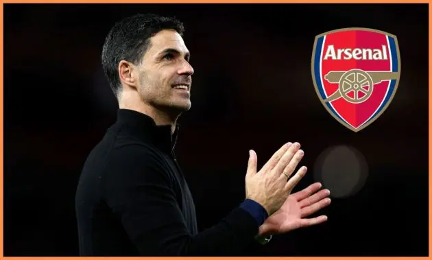 Mikel Arteta applauding fans