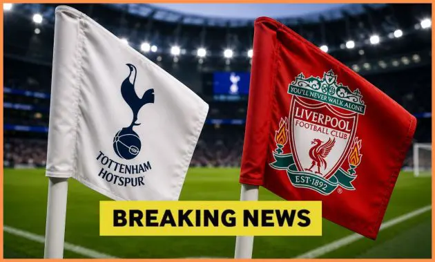 Tottenham Liverpool flag