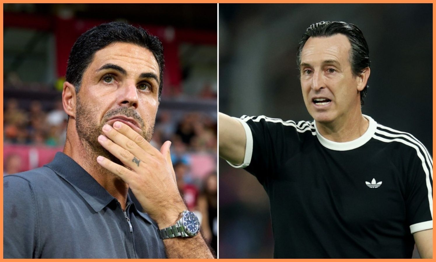 Mikel Arteta and Unai Emery
