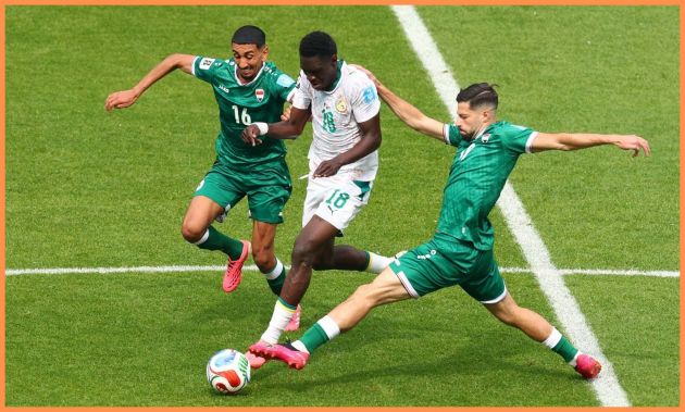 Ismaila Sarr in action for Senegal at the World Cup
