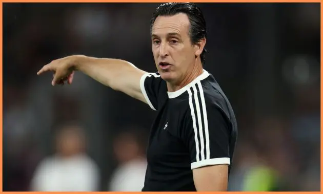 Unai Emery Aston Villa