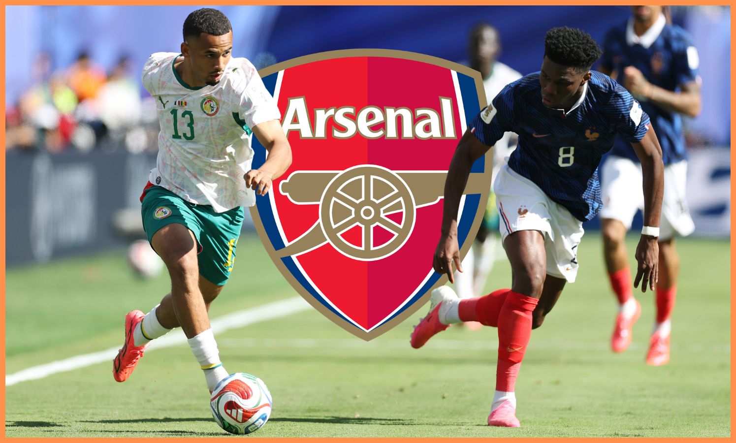 Iliman Ndiaye in action for Senegal against France at the World Cup