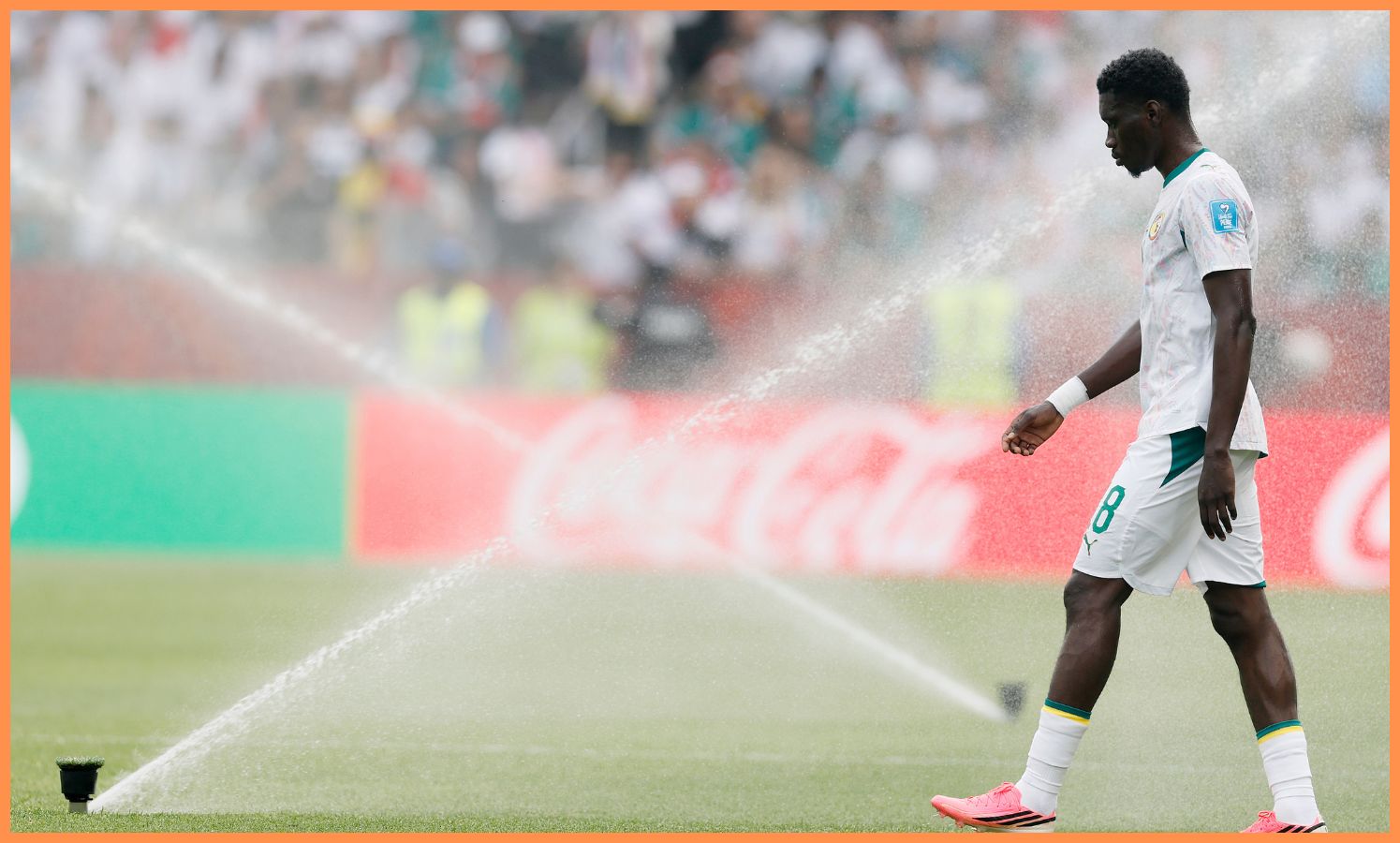 Pape Matar Sarr with Senegal at the World Cup