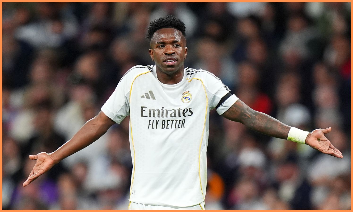 Vinicius Junior of Real Madrid in action