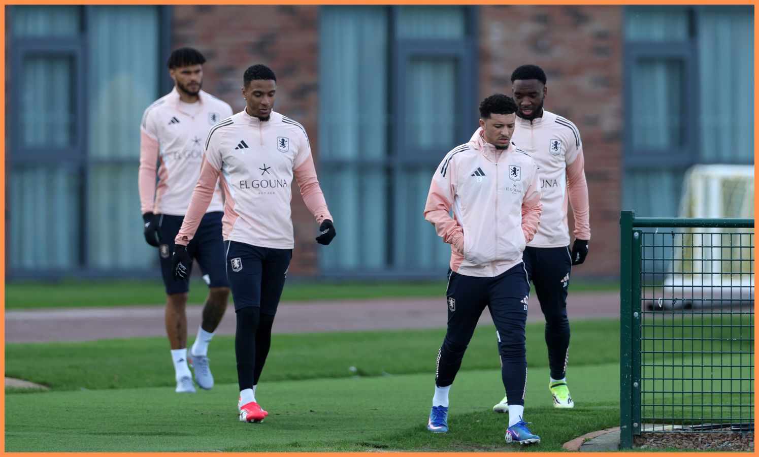 Jadon Sancho in Aston Villa training