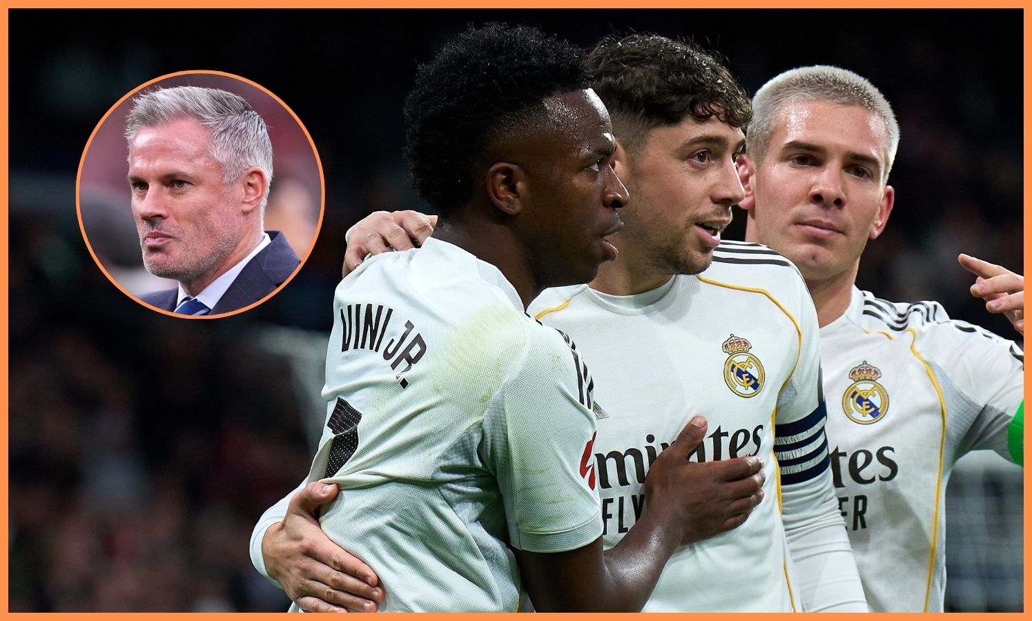 Vinicius Junior and Jamie Carragher
