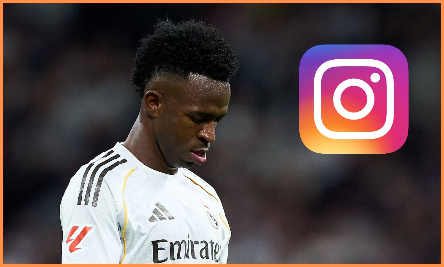 Vinicius Junior has wiped his Instagram