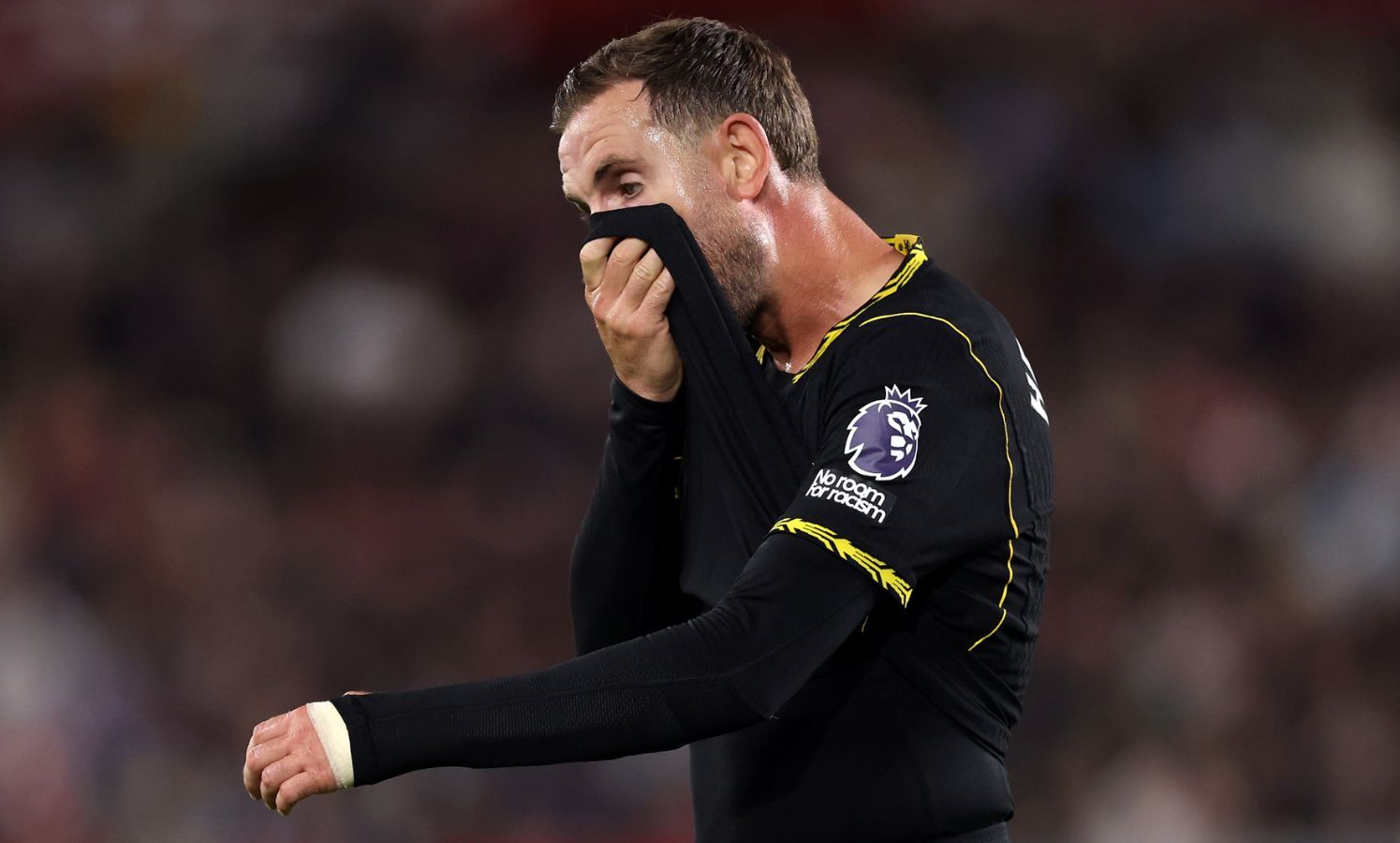 Jordan Henderson looking frustrated