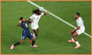 Endrick in action for Brazil