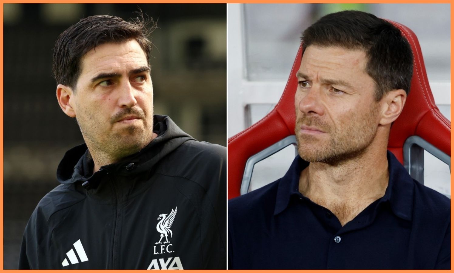Andoni Iraola and Xabi Alonso
