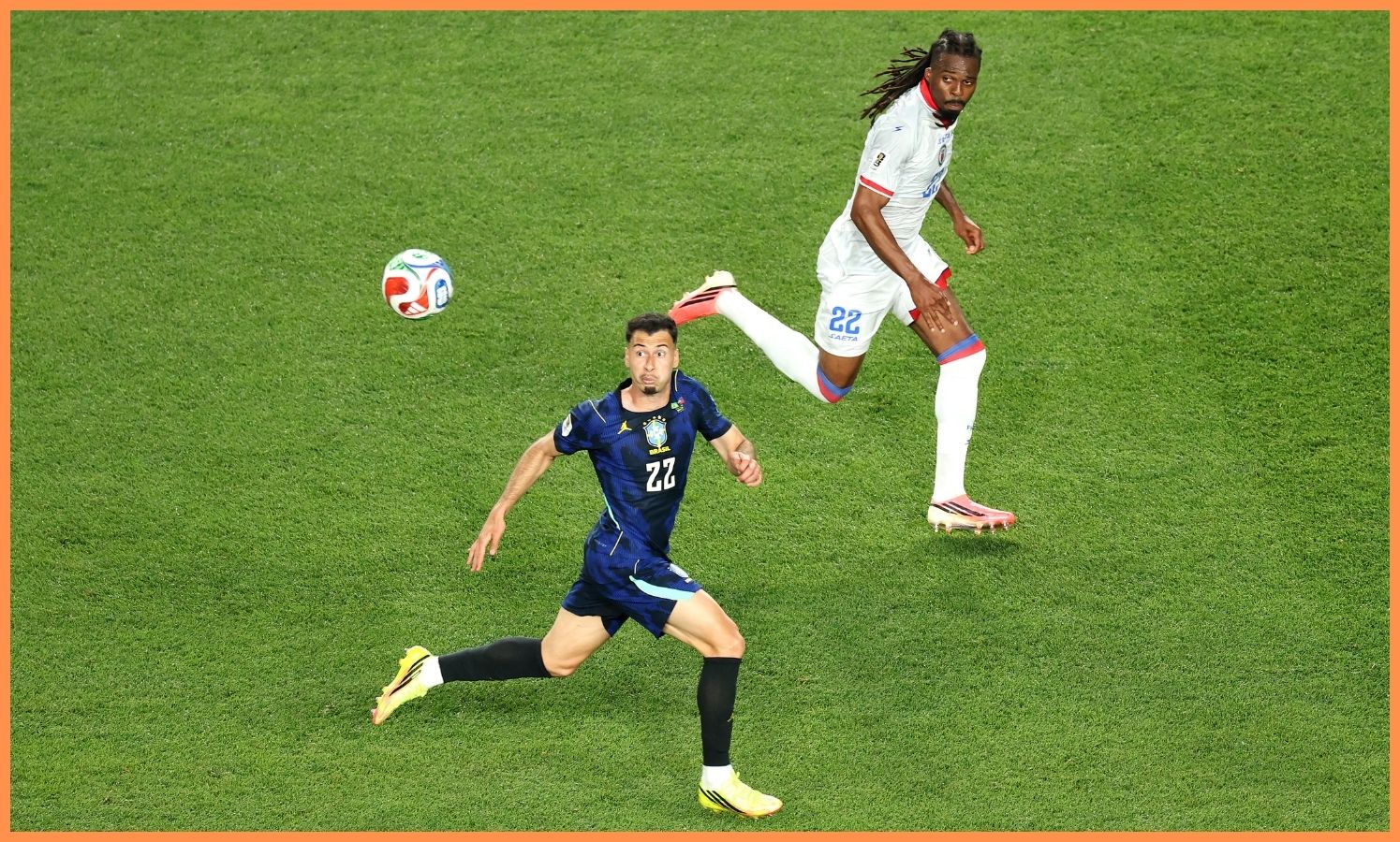 Gabriel Martinelli in action for Brazil