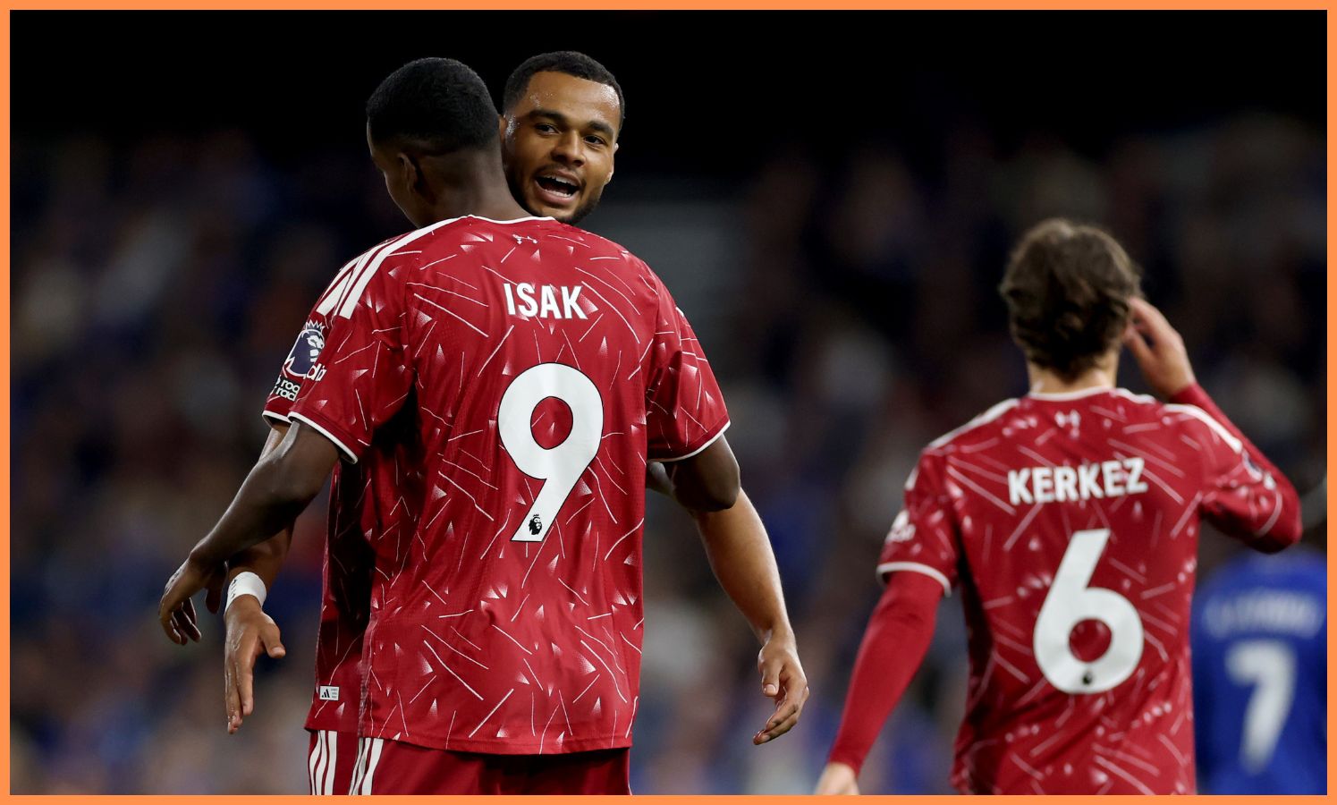 Cody Gakpo, Alexander Isak, and Milos Kerkez