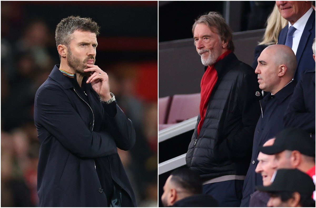 Michael Carrick and Sir Jim Ratcliffe