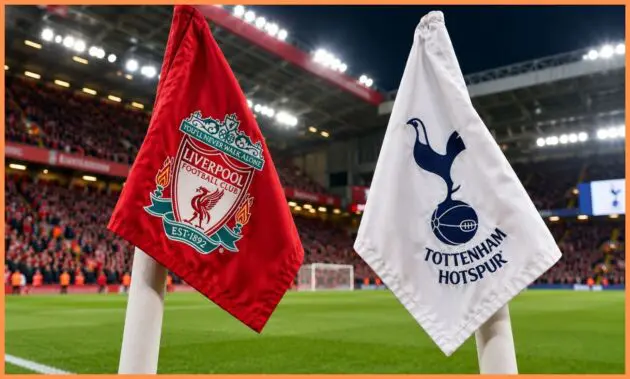 Liverpool Tottenham flag