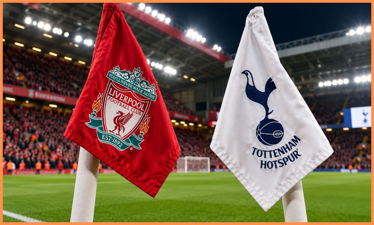Liverpool Tottenham flag