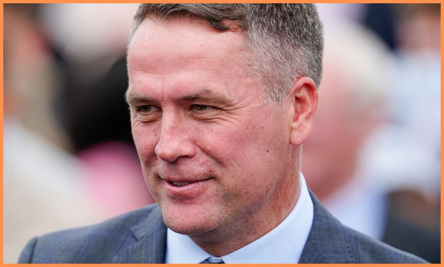Michael Owen at the races.