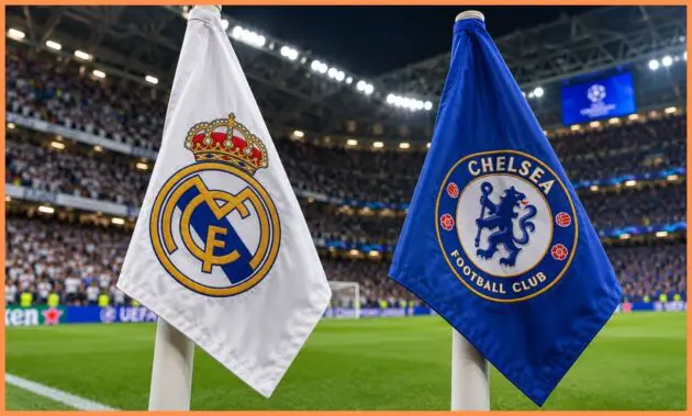 Real Madrid Chelsea flag