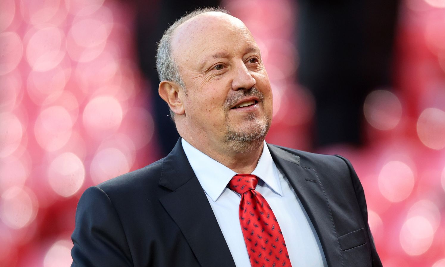 Rafael Benitez looks on
