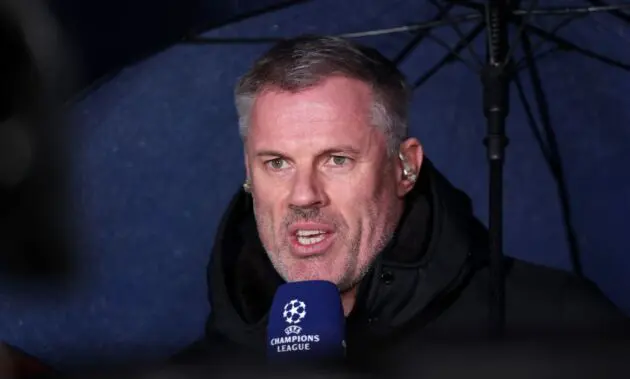 Jamie Carragher at Champions League work