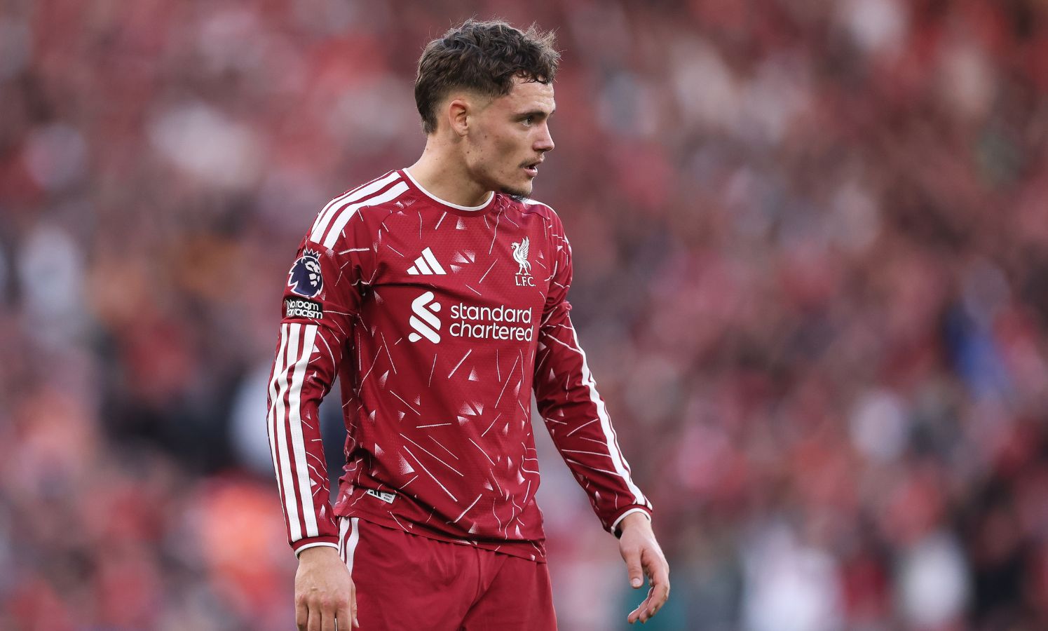Florian Wirtz in action for Liverpool